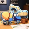 Cartoon Police Car Fire Truck Excavator Plush Toys Stuffed Doll Hug Pillows Chair Cushion Kids Children Boys Gifts Room Decor 1