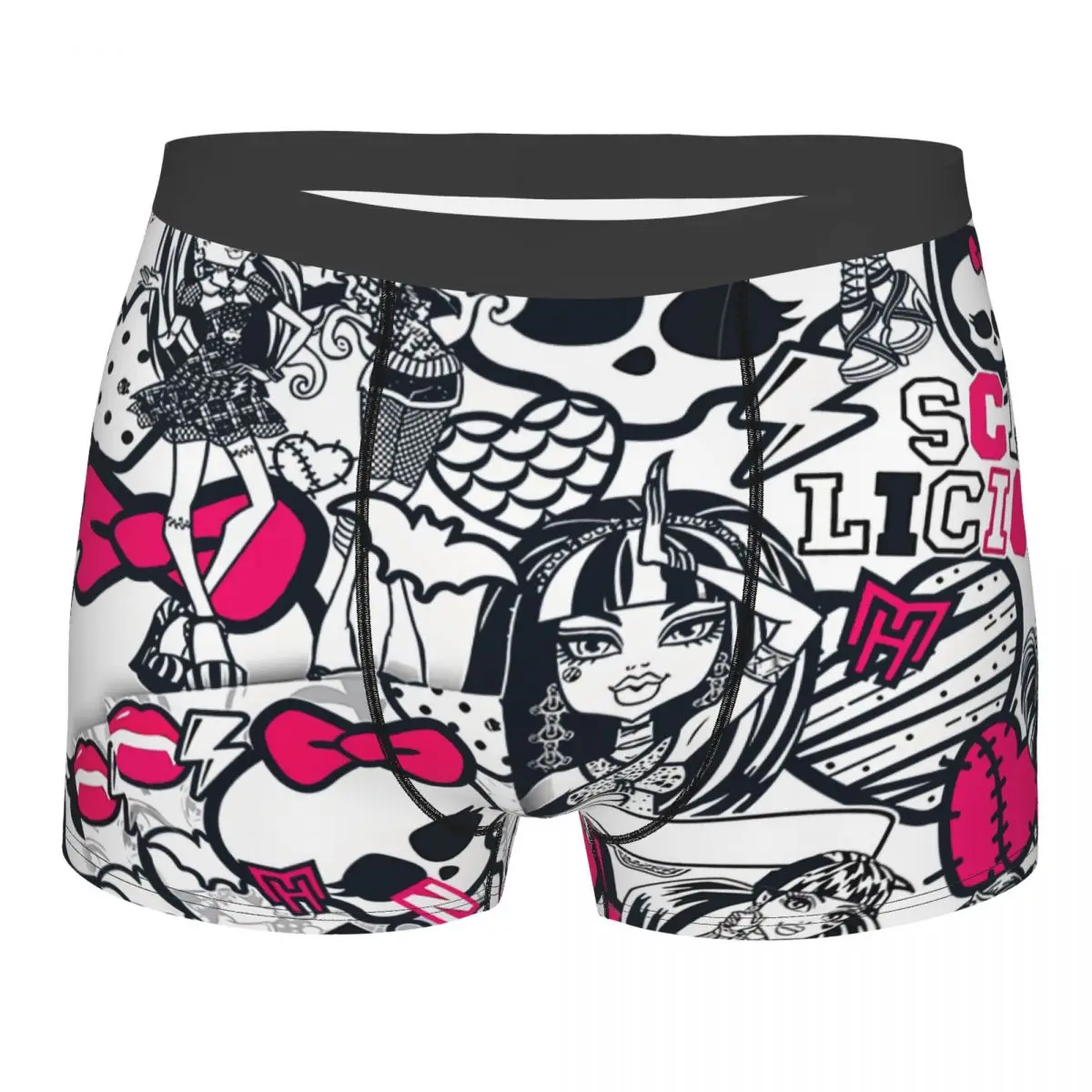 Draulaura Design Men Boxer Slip Monster High Doll Mutande Creative Traspiranti Pantaloncini Con Stampa Di Alta Qualità Idea Regalo