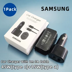 Samsung Galaxy High - Speed 60W Car Charger with 45W USB - C Output - 1pack charger set