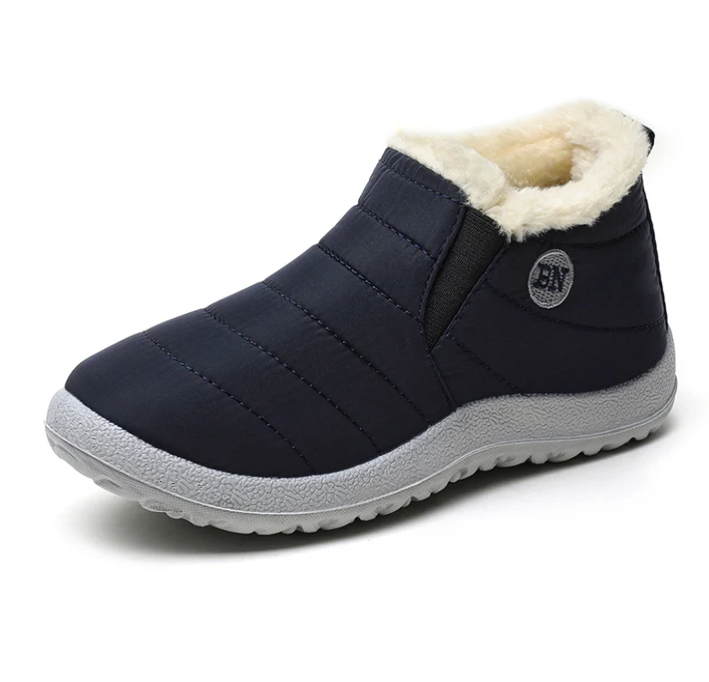 Männer Stiefel Klassiker Wasserdichte Schnee Stiefel Für Winter Schuhe männer Schwarz Pelz Stiefel Knöchel Winter Schuhe Casual Botas Para hombre – Detail 2