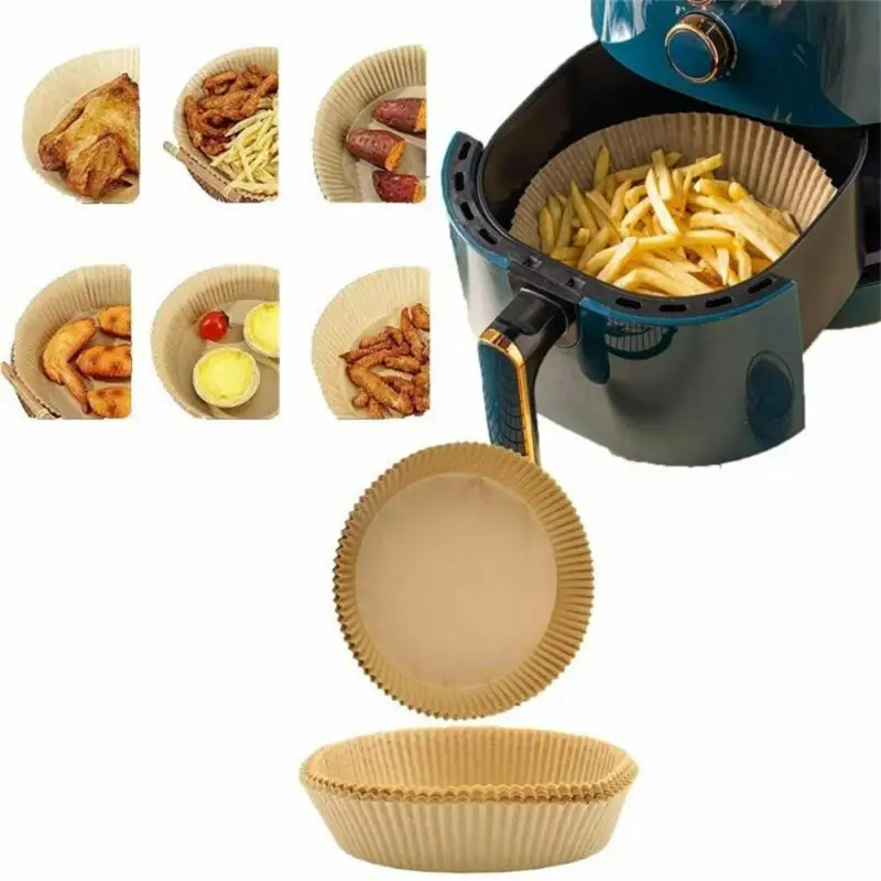 Air Fryer Paper Air Fryer Liners Disposable Air Fryer Liners Air Fryer Accessories 10/30Pcs Air Fryer Disposable Paper Nonstick Airfryer Baking Papers 16cm Round Air-Fryer Paper Liners Kitchen Accessories