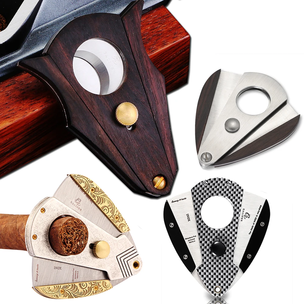 

GALINER Cigar Cutter Metal Knife Guillotine Stainless Steel Smoking Accessories Cigar Scissors Charuto Cutter Puro Professional