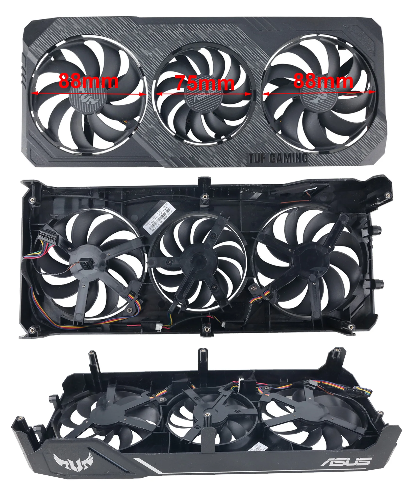 de 88mm pld09210b12h para asus rx5600 rx5700