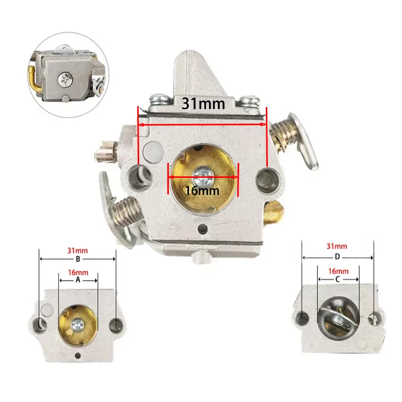 Carburetor Replacement Parts Carburetor Accessories Carburetor Kit Carburetor Replacement For Sthil Chainsaw 017 018 MS 170 180 1130 120 0603 C1Q-S57 C1Q-S57A C1Q-S57B F1CD