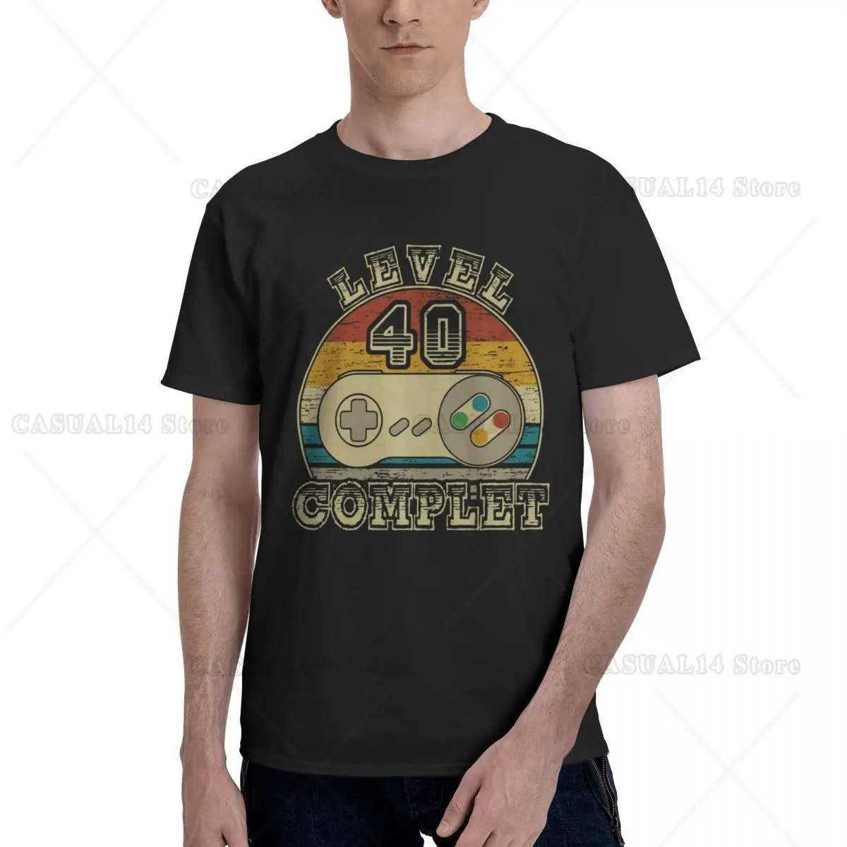 

Level 40 Unlocked Born in 1982 Men 40 Years Old 40th Birthday Gift T Shirt Tees Summer T Shirts for Men Graphic Clothes