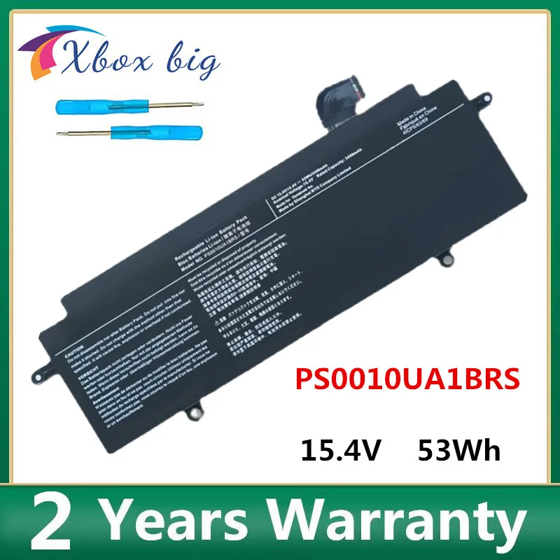 

PS0010UA1BRS Battery 15.4V 53Wh For Durabook Li-ion Rechargeable Laptop Batteries X30W-J X30L 3450mAh 4 Cells