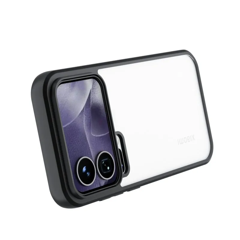 Transparent Black Frame Anti-Shockproof TPU Case