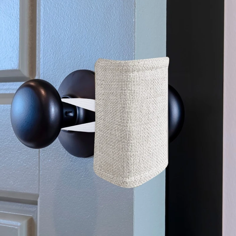 3pcs Noise Reducing Door Silencers Elastic Band Cushion For Toddler Safety and Light Sleeper Easy Installation A2UB