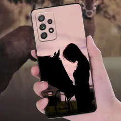 Majestic Black Horse Soft Phone Cover - Samsung A31 (ZMBLA 01)