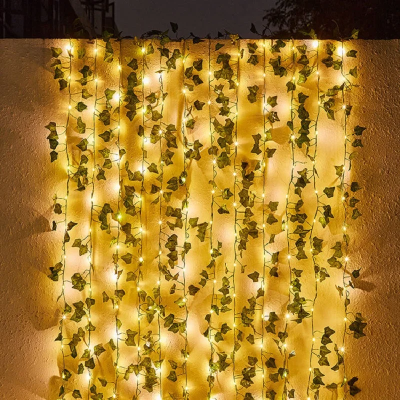 Fata luci luci solari foglia d'acero impermeabile ghirlanda esterna 10M/5M/2M lampada solare giardino di natale decorazione della festa nuziale