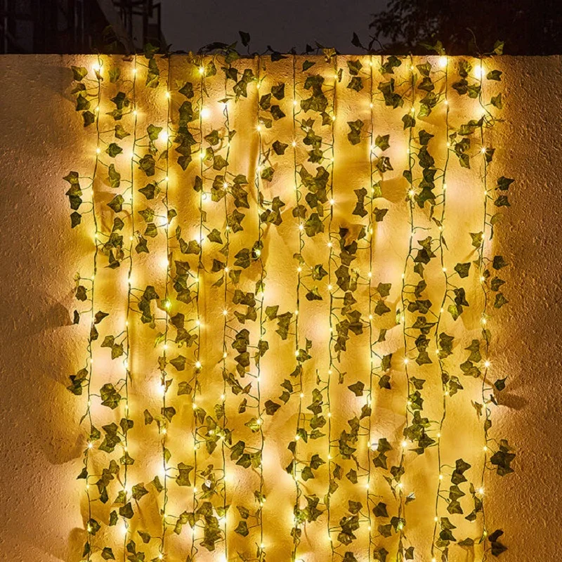 Fairy Lights Solar Lights Maple Leaf Waterproof Outdoor Garland 10M/5M/2M Solar Lamp Christmas Garden Wedding Party Decoration decorative lights led fairy lights string lights
