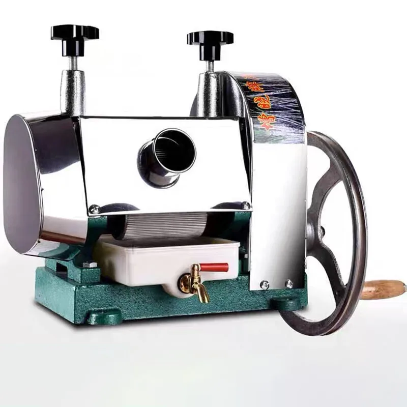 NEW 50kg/H Stainless Steel Manual Sugarcane Juicer Machine Commercial Separation Slag Juice Cane Squeezer Crusher Press NEW
