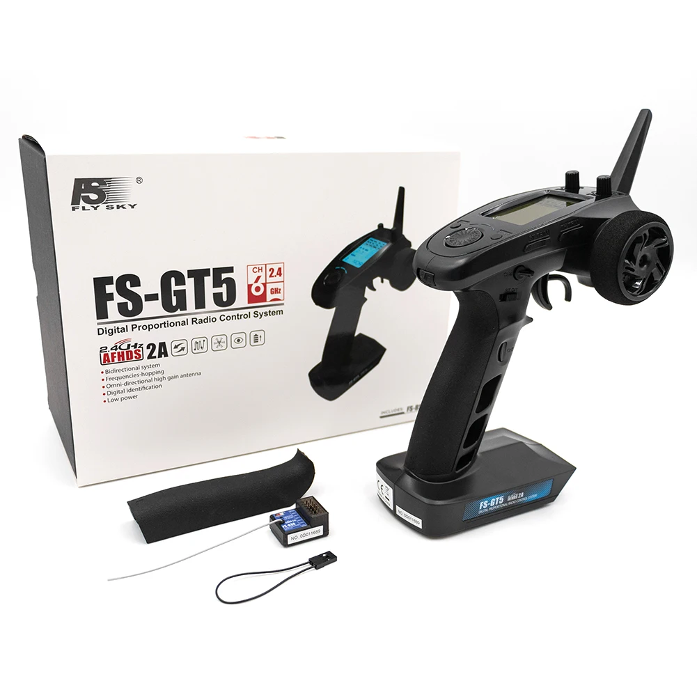 

FlySky 2.4GHz 6CH Transmitter Controller Remote Control with FS-BS6 Receiver Kits for RC Model Car Crawler Boat Vehicle Parts
