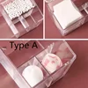 Dustproof Plastic Makeup Organizer for Cotton Pads/Swab/Beauty Egg Storage Box with Lid Lipstick/Nail Polish Organizer 3