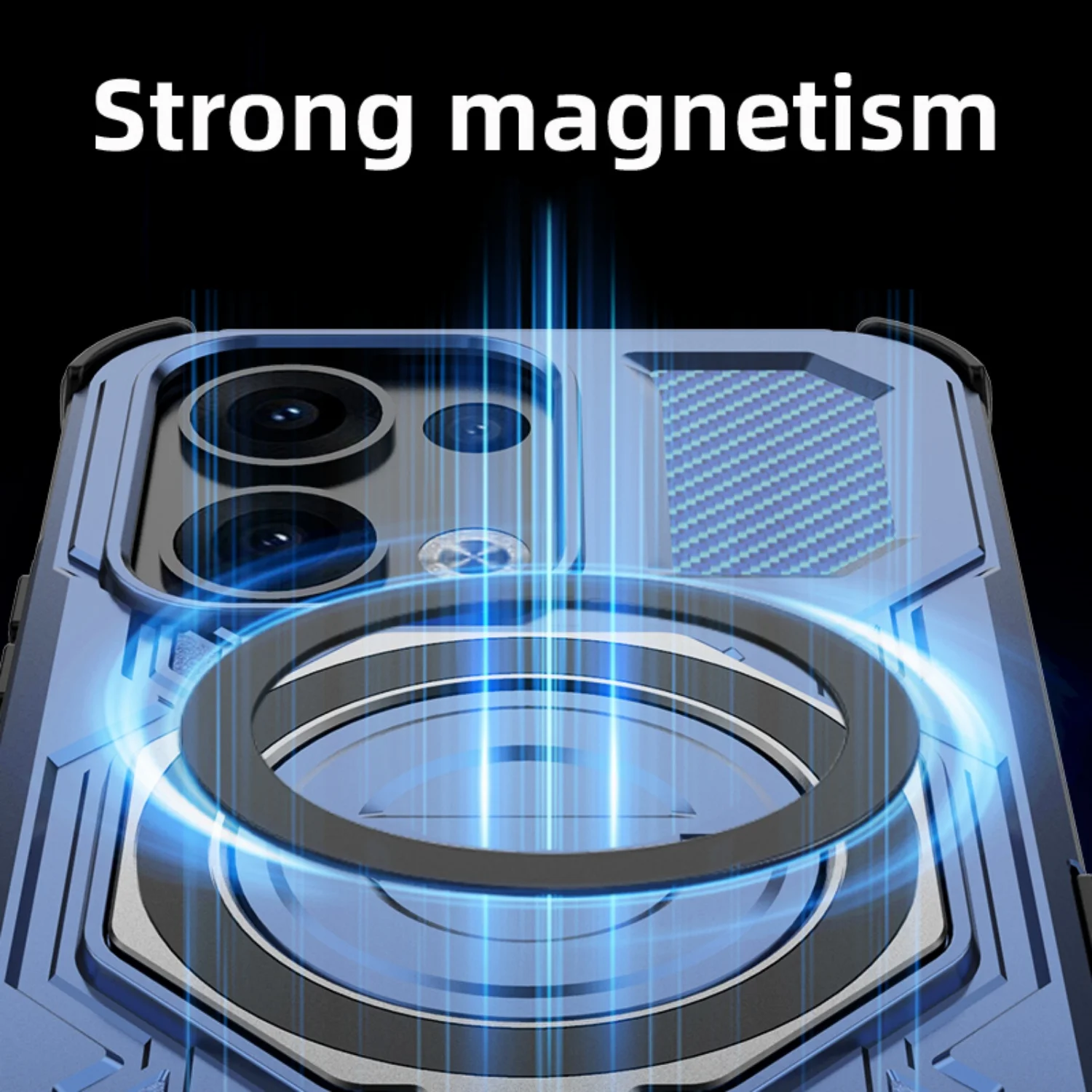 Anti-Drop Magnetic Mount Phone Case with Stand - Shell Cover