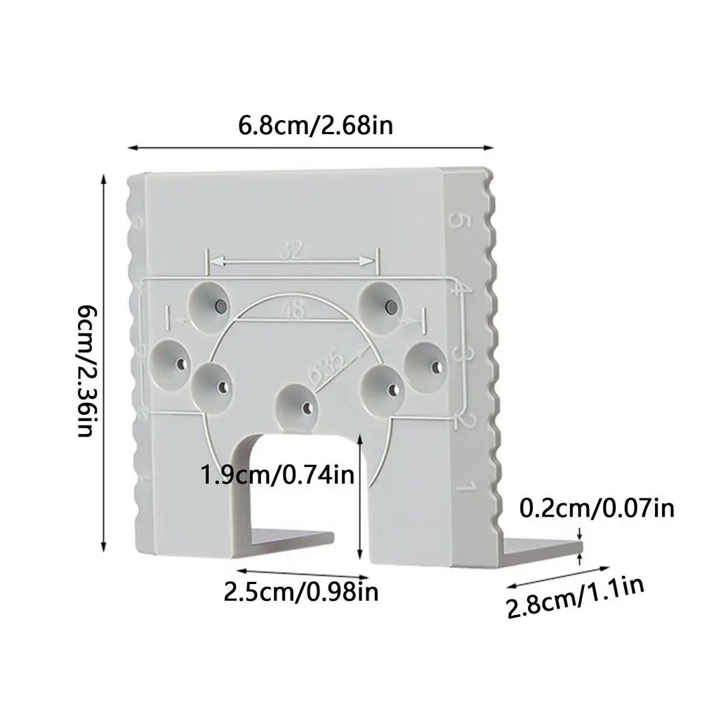 Utensile di Precisione Magnetico per Taglio Cerniere Porta, Stampo per Cerniere per Installazione Interna ed Esterna, Casa e Garage
