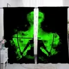Home Interior Kitchen Curtains for Living Room 2 Pieces Blackout Curtains Door Curtain Roronoa Zoro Bedroom Decoration Partition 4