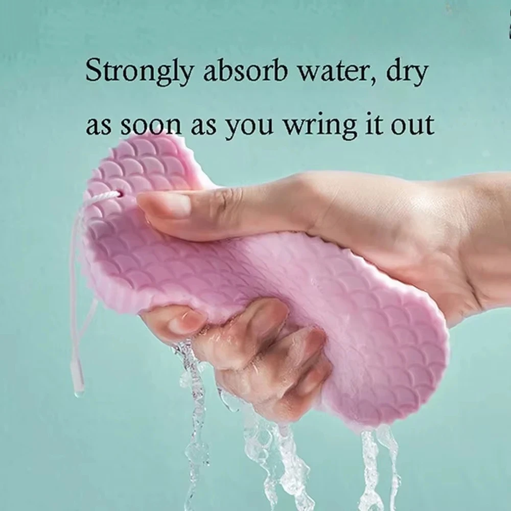 Spugna da bagno magica per bambini Spazzola esfoliante 3D per una delicata rimozione della pelle morta - Scrubber per il corpo del bambino e strumento per la pulizia del massaggio - immagine 4