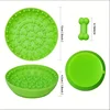Silicone Slow Food Bowl Round Dog Bowl Cat Anti-Choking Anti-Knocking Feeding Plate Food Bowl with Suction Cup Pet Supplies 3