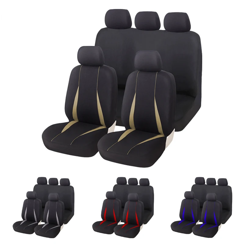 9PCSClassicCarSeatCoversUniversalFitMostCarsSuvsFourSeasons