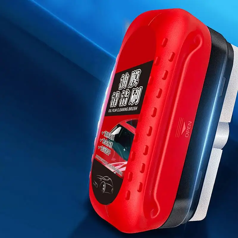 Car Glass Oil Film Remover Glass Polishing Compound Windshield Cleaner Car Glass Polishing Clear Window Auto Detailing Brush