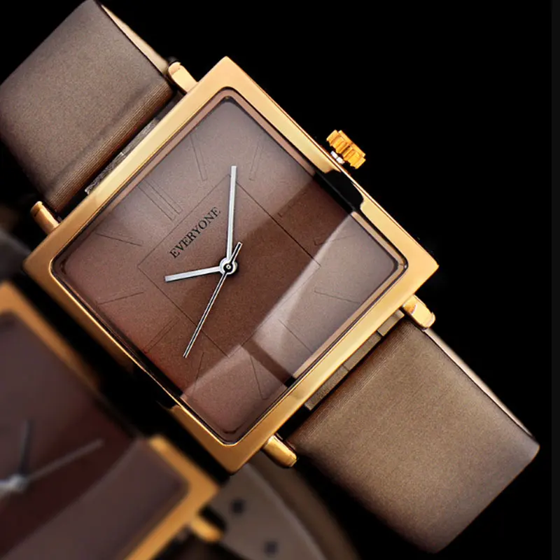 

Square Women Watches Leather Band Quartz Watch Elegant Ladies Dress Business Wristwatches Simple Waterproof Reloj Mujer Leather