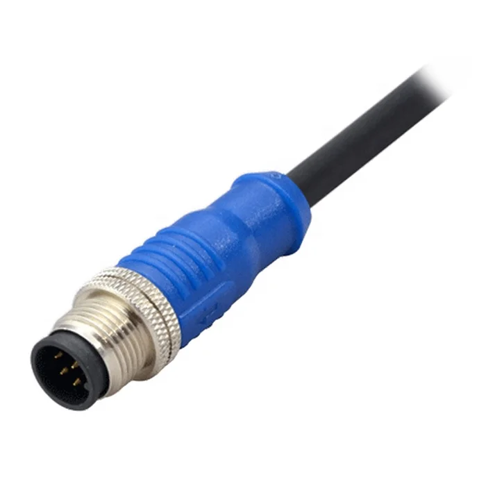 

M12 sensor cable connector with wire connector cable 4pin 5pin