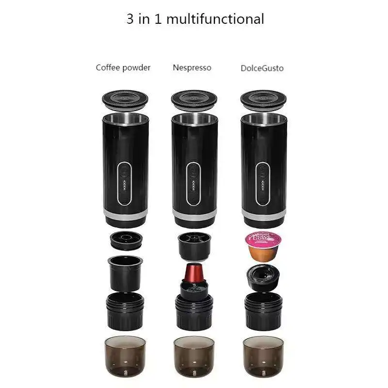 New Design 3 in 1 Multi-function Espresso Coffee Maker Portable Mini Coffee Machine 6