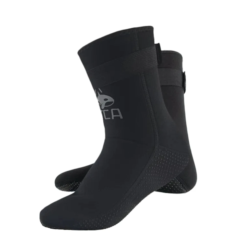 3mm Neoprene Non-Slip Water Sports Socks - Warm Beach and Swim Booties for Surf, Snorkeling, and Diving