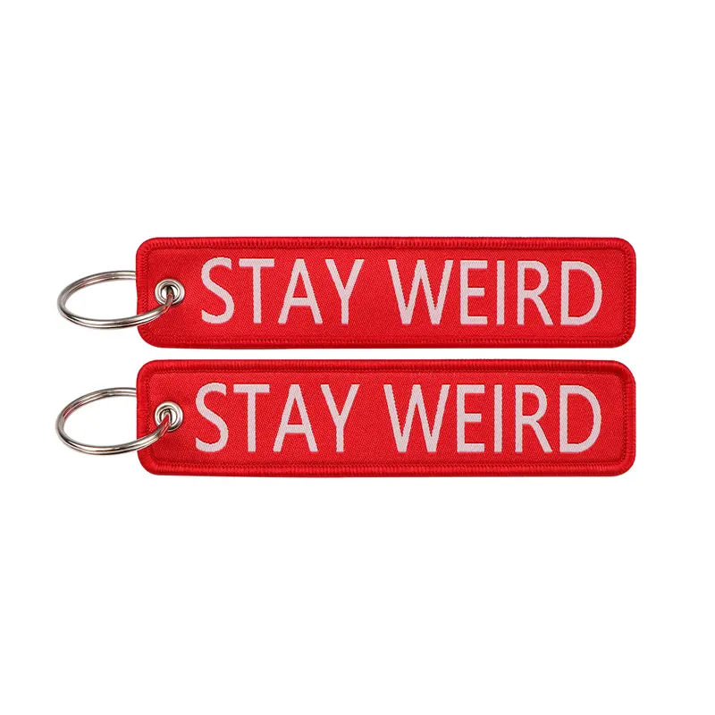 1pcs Computer Pop-up Window Quotes Embroidered Keys Tag Keychains For Motorcycles Backpack Fashion Key Ring Accessories Gifts - Image 94