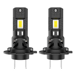 Ultra - Bright Mini H7 LED Car Headlight with Fan - 6000K Wireless Turbo Fog Bulb (Canbus)