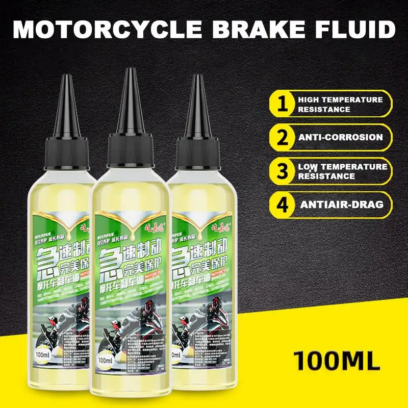 Brake Fluid DOT 3 100ml Brake Fluid Motorcycle Mineral Oil Motorcycle Oil Automotive High
