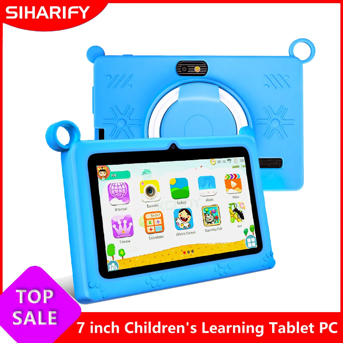 tablettes-android-d'apprentissage-pour-enfants-7-pouces-facades-core-2-go-32-go-wifi-bluetooth-42-logiciel-dos-installe-avec-etui-a-l'epreuve-des-enfants