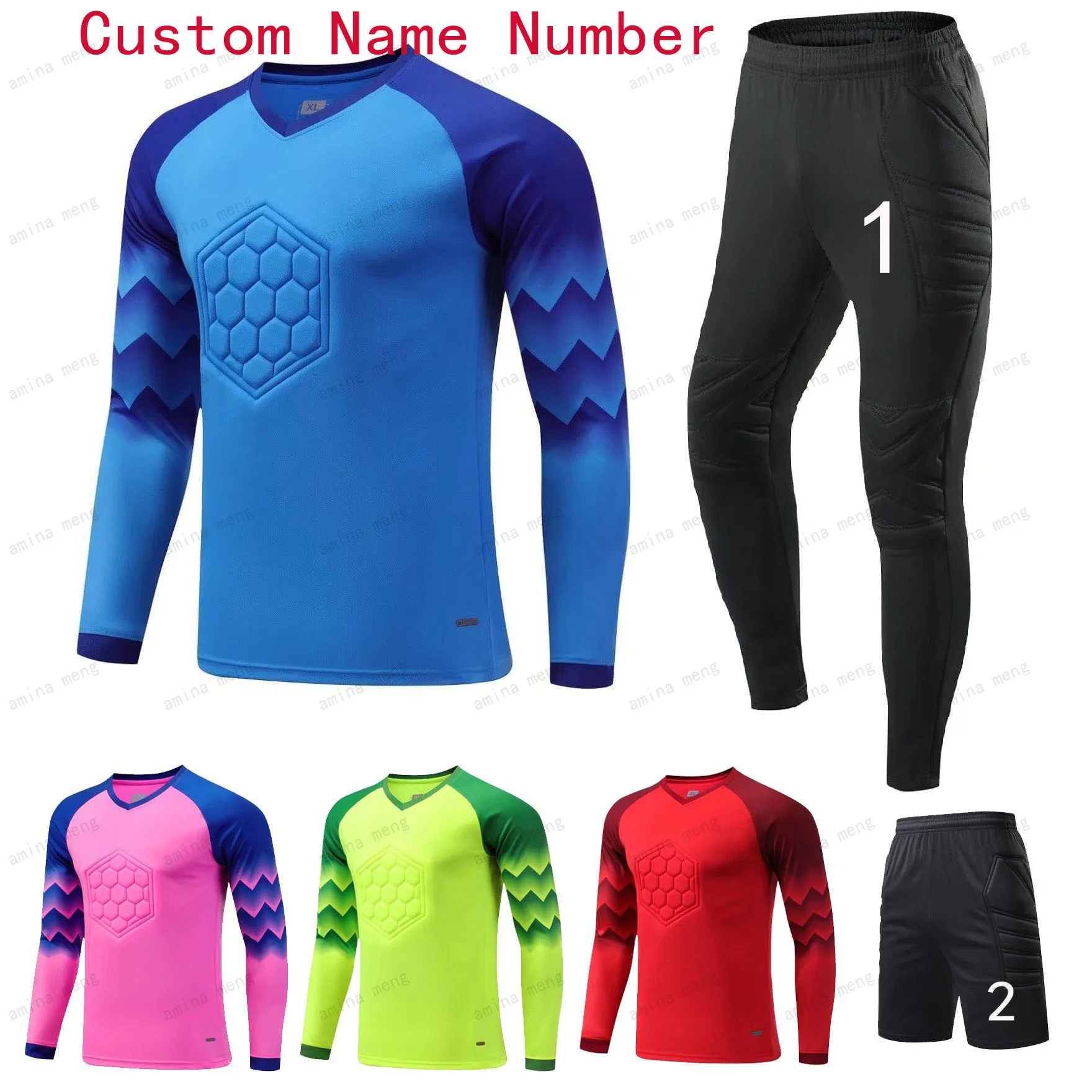 Football Goalkeeper Uniform Training Top Jersey Pants Custom for Men Kid football uniform sports uniform sets