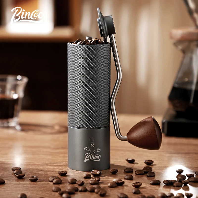 

BINCOO Manual Coffee Grinder Household Small Hand-crank Coffee Bean Grinder Portable CNC Grinder