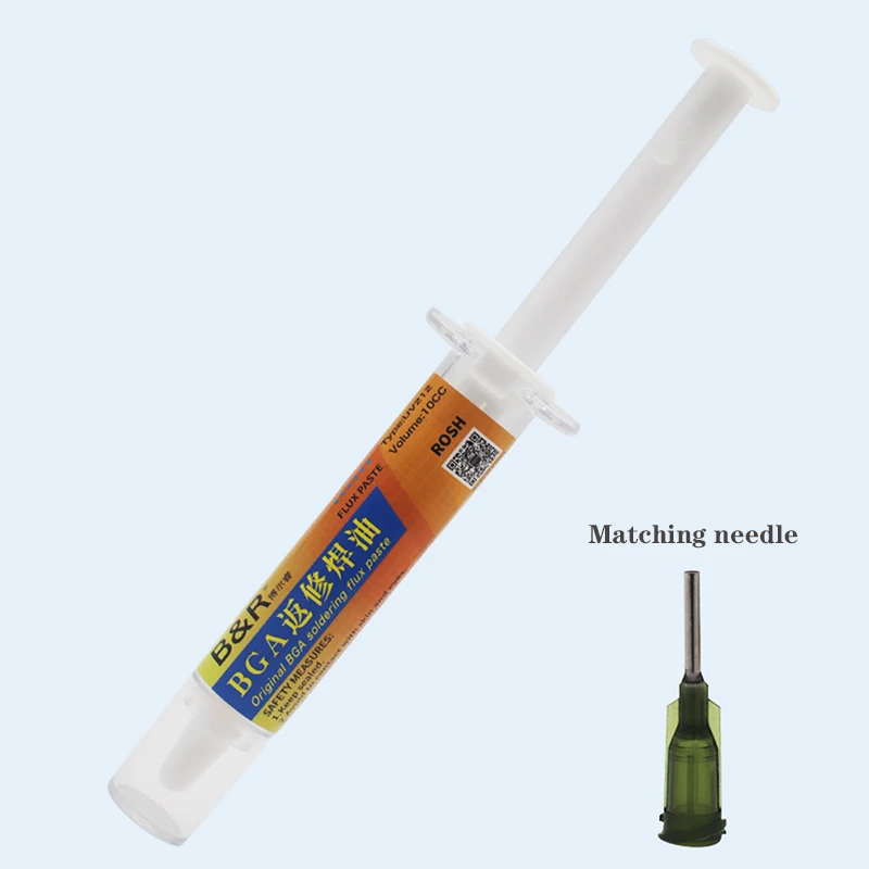 B&R Original BGA Welding Oil With Needle Eliminate False Soldering And Easy Planting Tin For Chip Electronic Component Welding