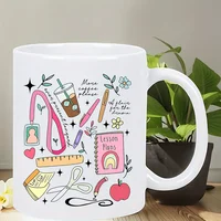 Retrogive a Thank-You Gift to The Teacher Ceramic Coffee Mug - Insulated, Reusable, Hand-Wash Only - Ideal for Camping & Outdoor