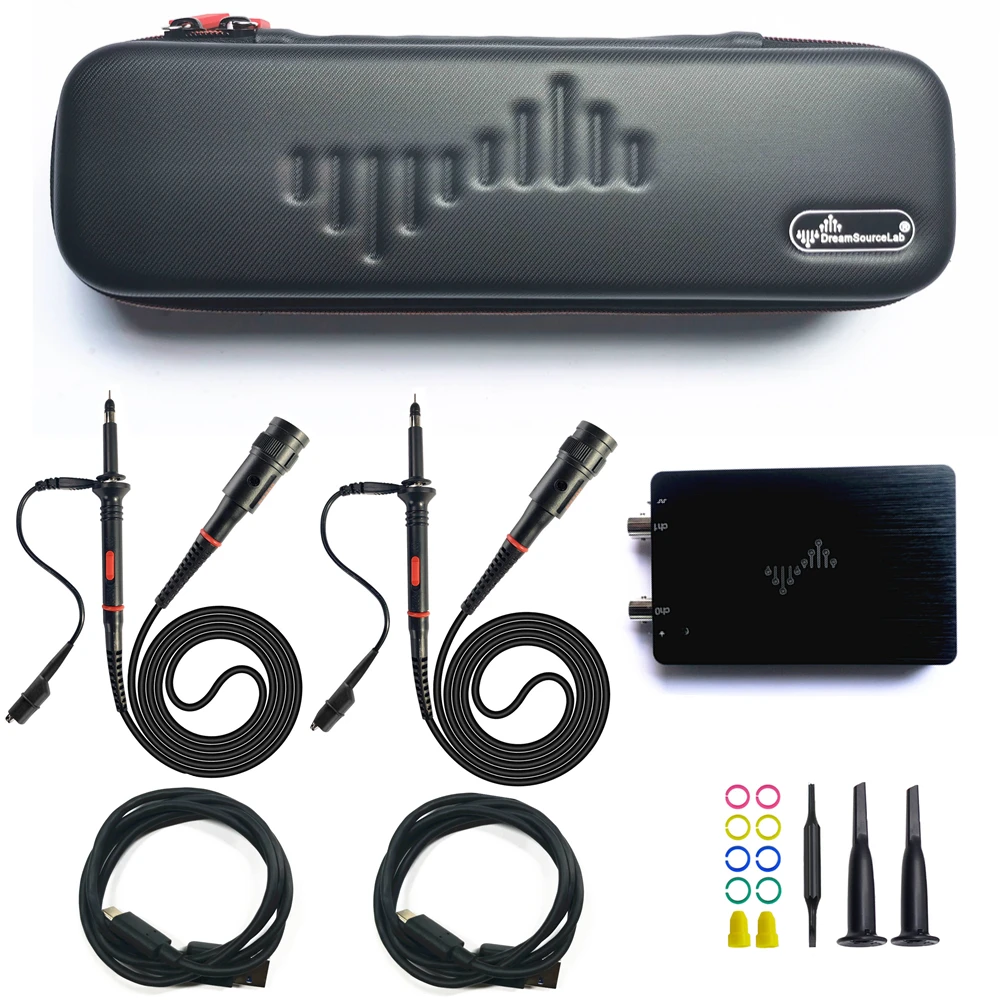 DSCope Ultra-Portable oscilloscope 100M Bandwidth 200M Sampling Dual-Channel USB-Powered Maker Tool