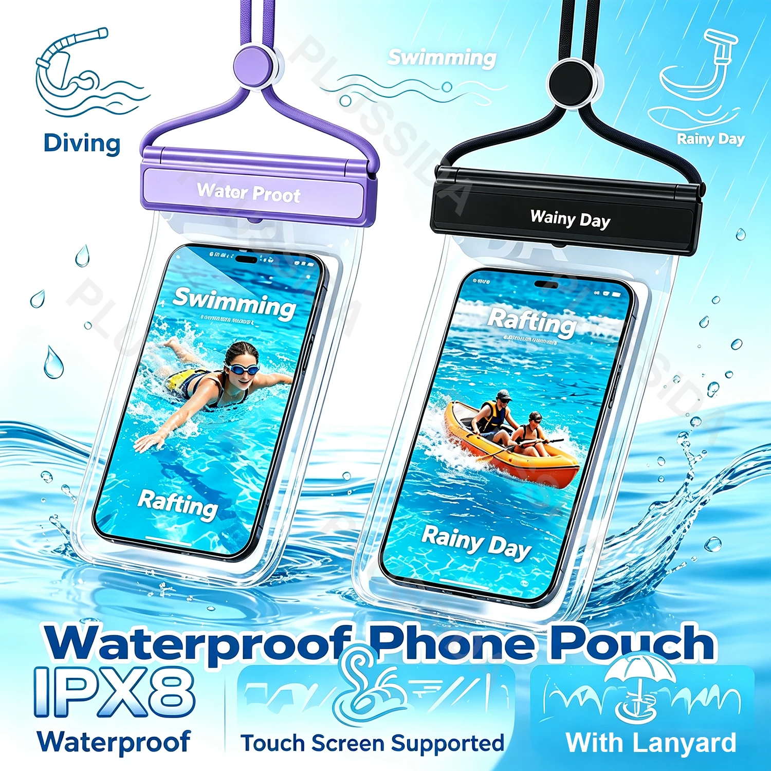 High-Durability IP68 Universal Waterproof Phone Case – Ultra Protective Water Proof Bag Cover