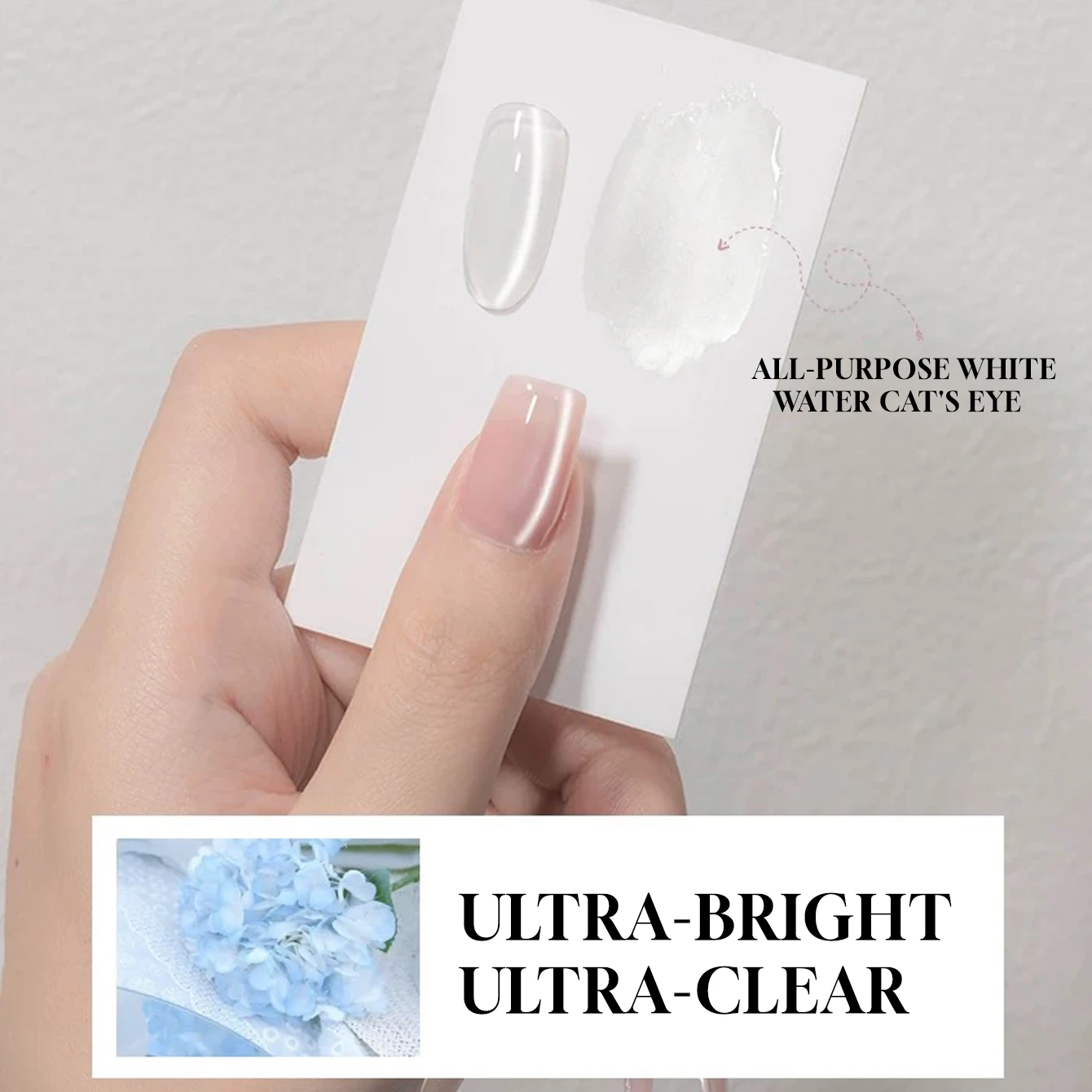 12ML Beliebter Eisklarer Weißer Wassermond-Katzenaugen-Gel-Nagellack, universeller Magnet-Katzenaugen-Gel-Nagellack, UV-Licht-Nägel – Detail 3