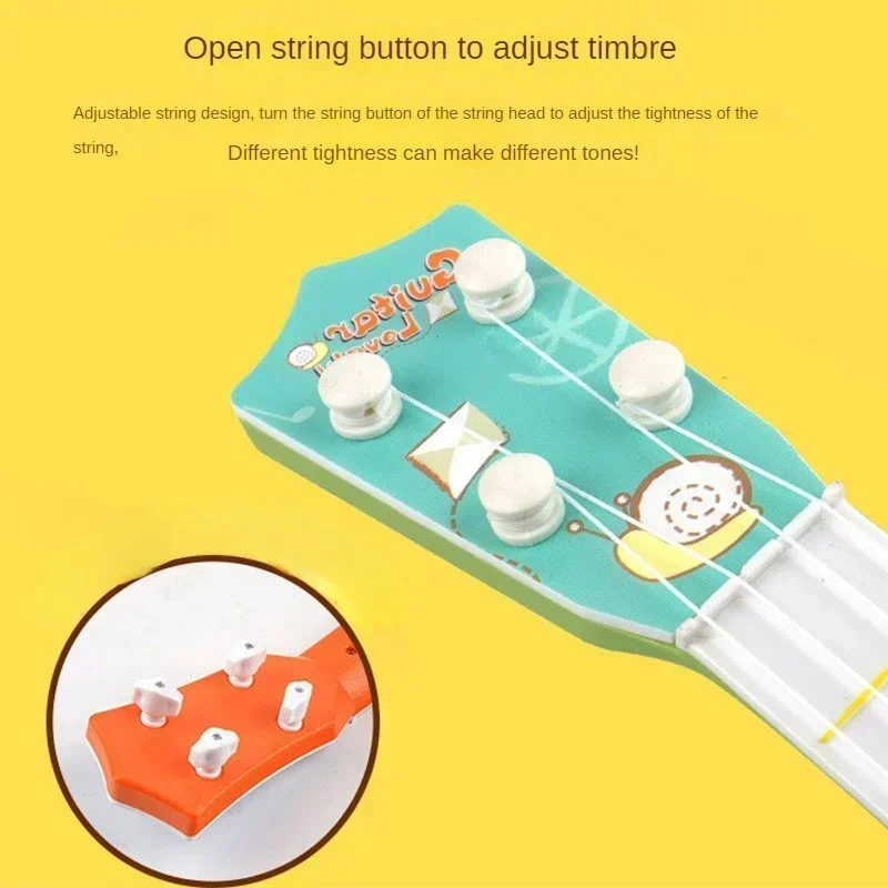 Kids Guitar Musical Instrument Ukulele Musical Montessori Toys for Children Learning Educational Toys Christmas Birthday Art Toy