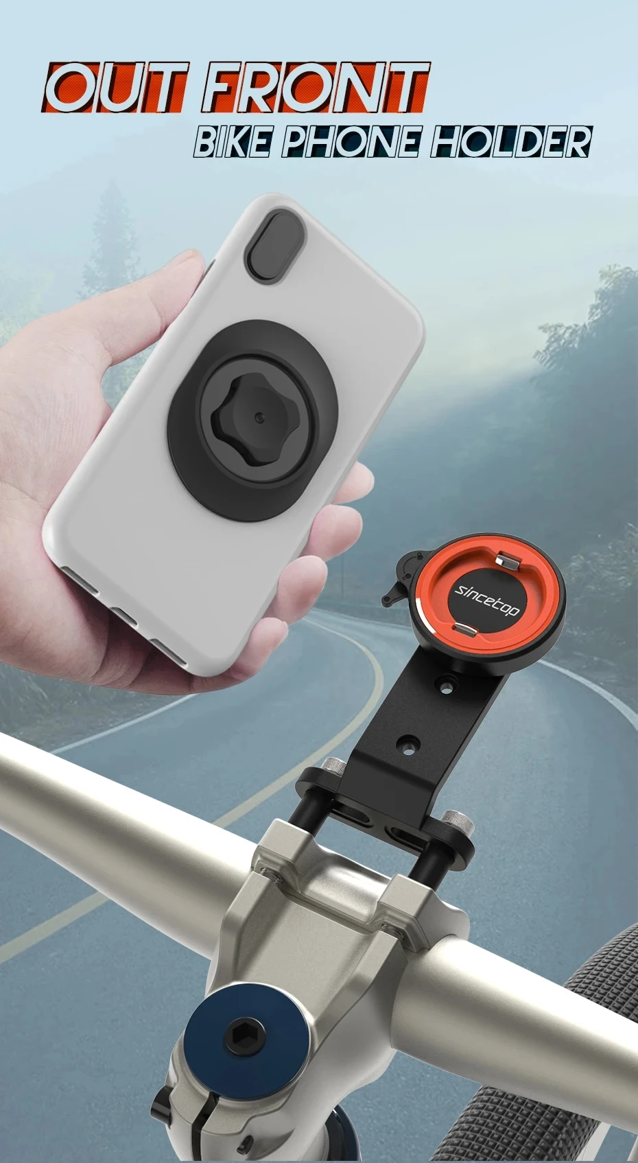 Soporte para Teléfono de Bicicleta para Accesorios GoPro, Compatible con GoPro Hero 13 12 11 10 9 8 7 6 5 Black Set y pa