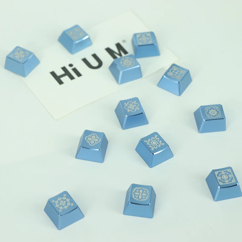 하이 유엠 알루미늄 합금 키캡 HL 시리즈 레이저 각인 스페셜 에디션 오리지널 높이 하트, 다이아몬드, 클럽, 스페이드
