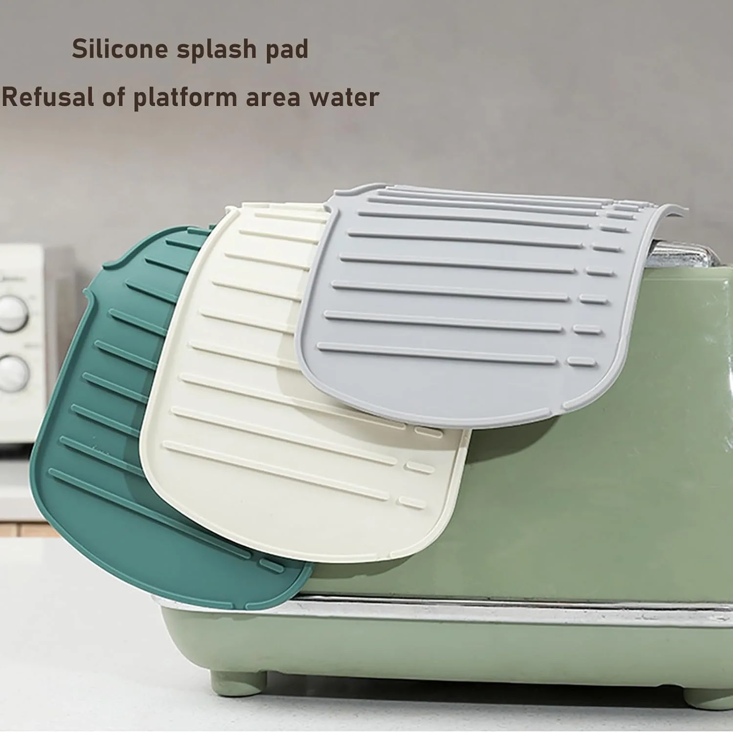 Kitchen Faucet Splash Pad Silicone Sink Faucet Splash Guard Mat Sponge Drain Pad Countertop Protector For Kitchen Bath Gadgets kitchen splash guard kitchen faucet pad