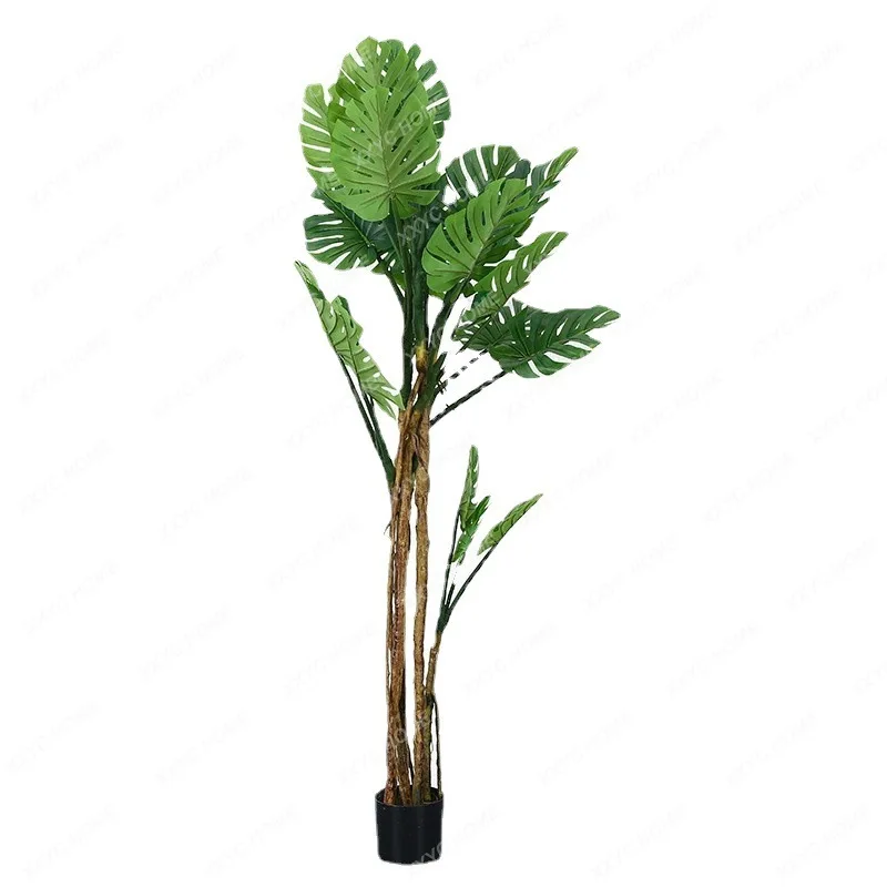 Pianta Verde Artificiale Monstera Deliciosa Albero Artificiale Pianta Verde Pianta Bionica Monstera Decorazione Soggiorno Interno