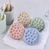 Wheat Straw Silicone Shampoo Brush Head Scalp Massage Comb Hair Washing Comb Clean Care Hair Root Itching Scalp Massage Comb 2