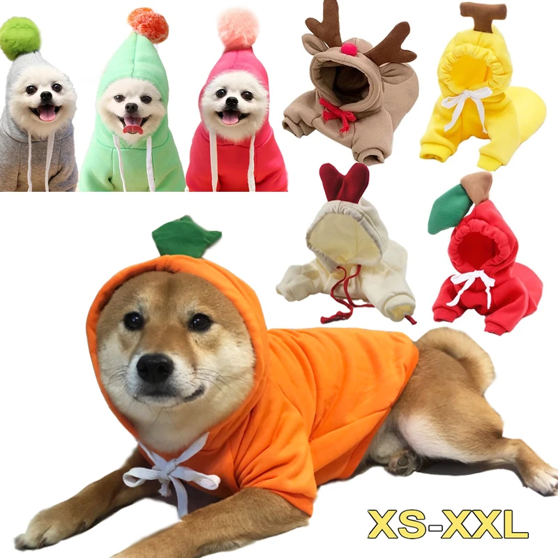 ペットの変装 犬の首輪 かわいい 冬の暖かいコート 猫の服 フレンチブルドッグ チワワ ロパの衣装 犬用パーカー Aliexpress