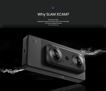SLAM XCAM 8K Camera VR180 VR 180 Videocamera 3D intelligente - Più intelligente più liscia, straordinaria