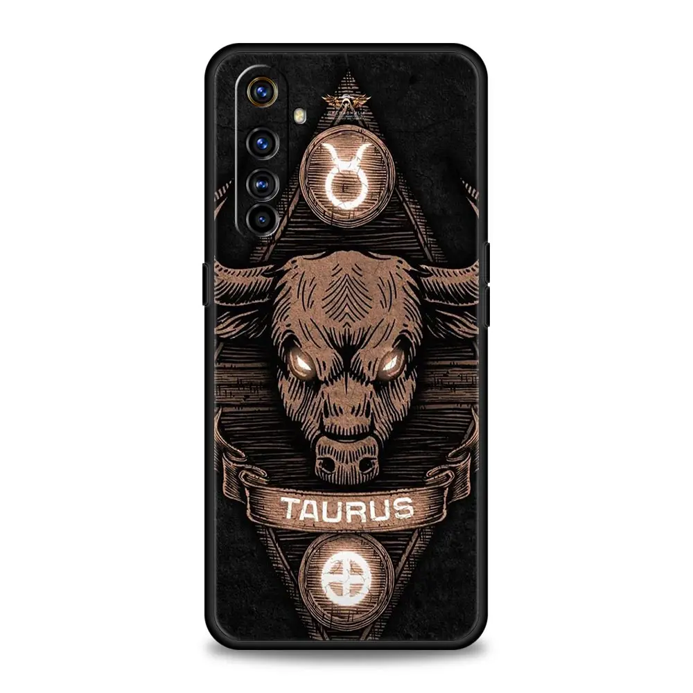 Zodiac-Inspired Protective Case for Realme - Aries, Leo, Libra, Pisces, Virgo Design