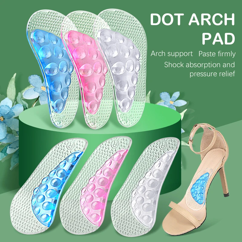 

1Pair Orthotic Insole Kids Arch Support Insole Flat Foot Flatfoot Corrector Shoe Cushion Insert Silicone Gel Orthopedic Pad